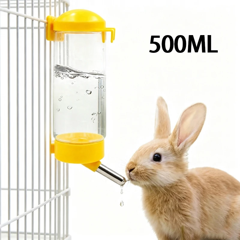 Image of 500ml Praktischer Kugelförmiger Trinkbrunnen aus PP-Material zum Aufhängen, Tragbar und Leicht, für Hunde, Katzen, Kaninchen und Kleintiere