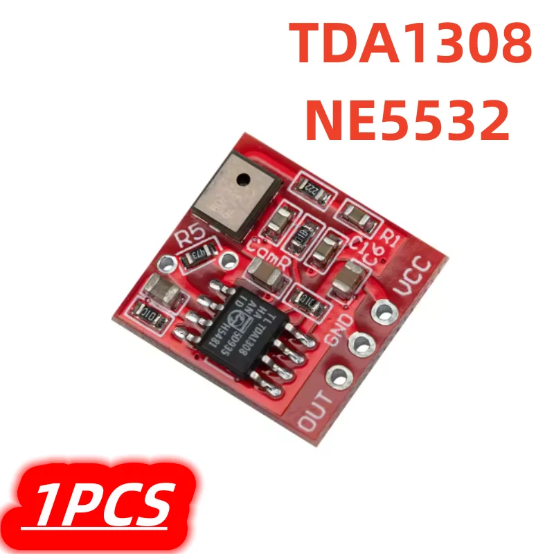 1Pcs/lot New TDA1308 NE5532 Headphone Amplifier Board Headset Amp Preamplifier Board Module 3V-6V