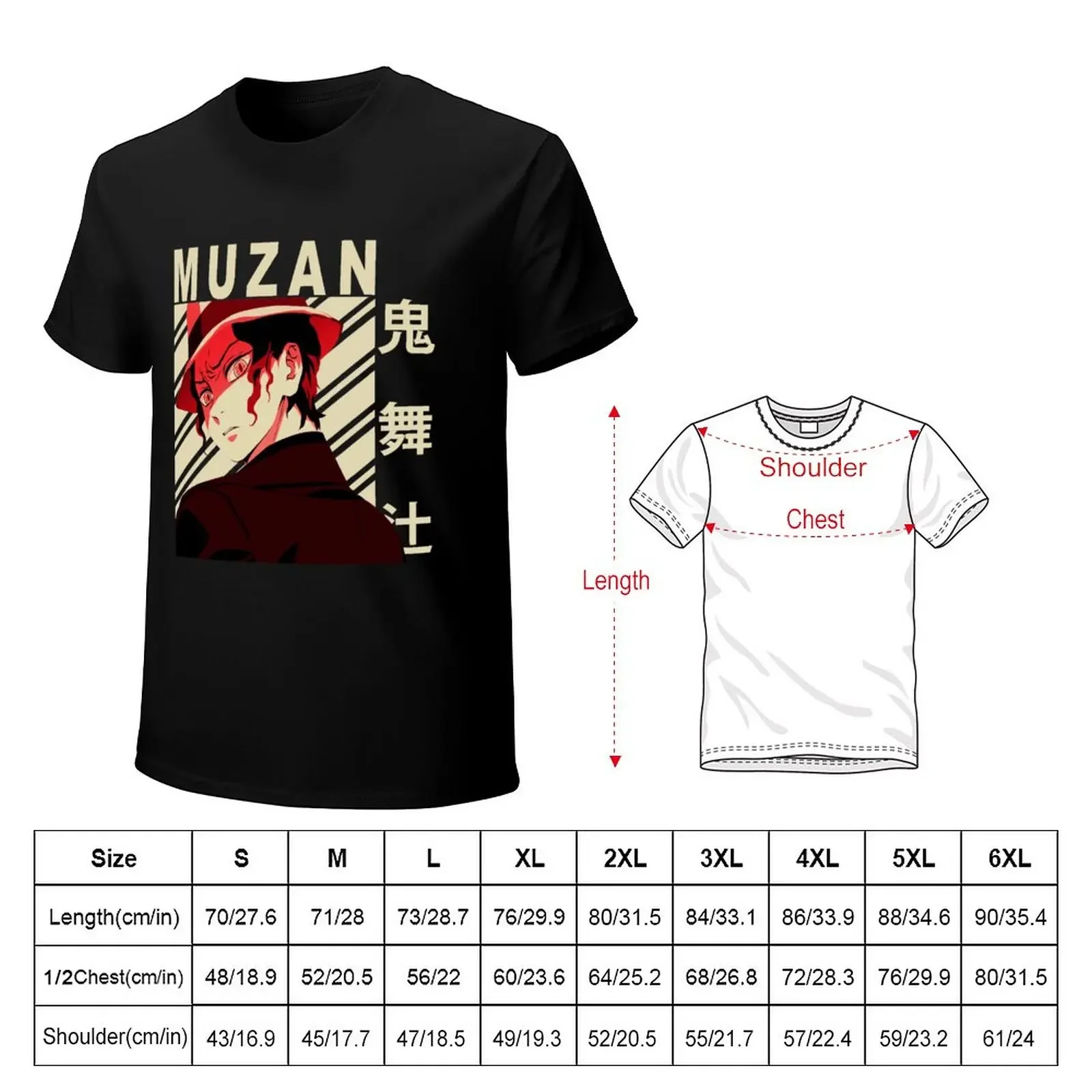 Muzan Kibutsuji - Vintage Art T-Shirt oversizeds boys animal print vintage clothes plain t shirts men