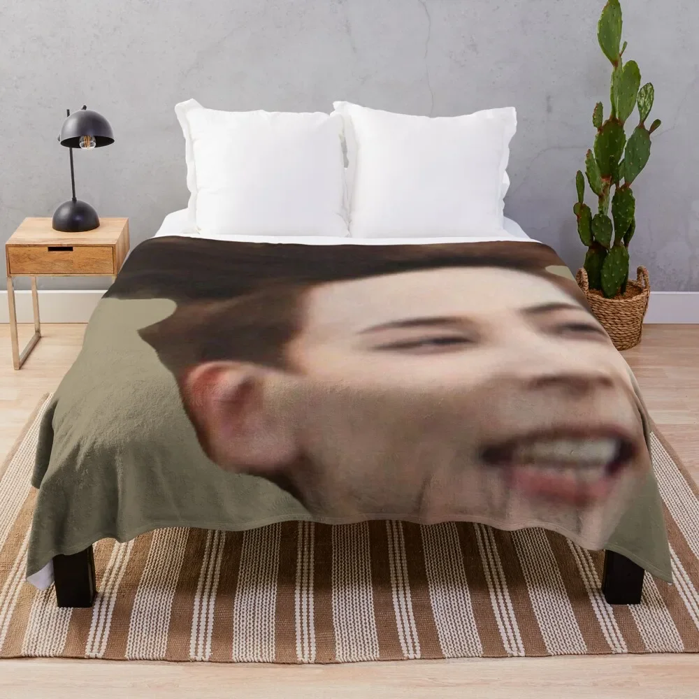 

Jeonghan Flying Hair Throw Blanket Summer Beddings Plaid on the sofa Soft Big Bed linens Blankets