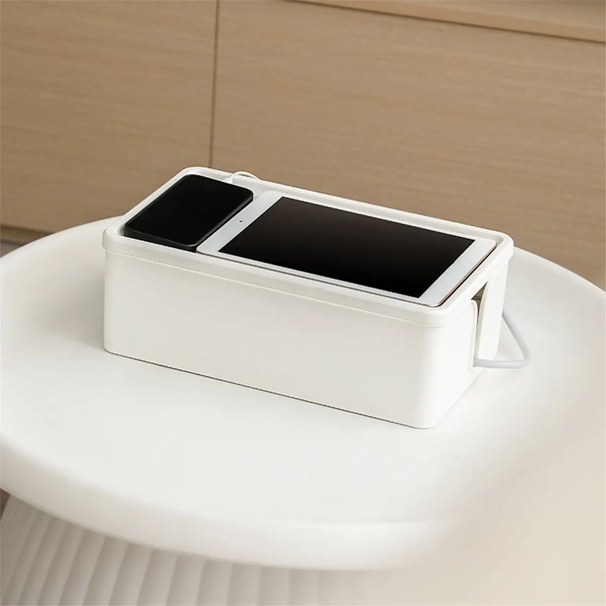 

(A23G) 1pcs Power Cord, Wire Storage Box, Power Strip, Safety Box, Desktop Cover, Artifact, Data Cable Socket, Junction Box