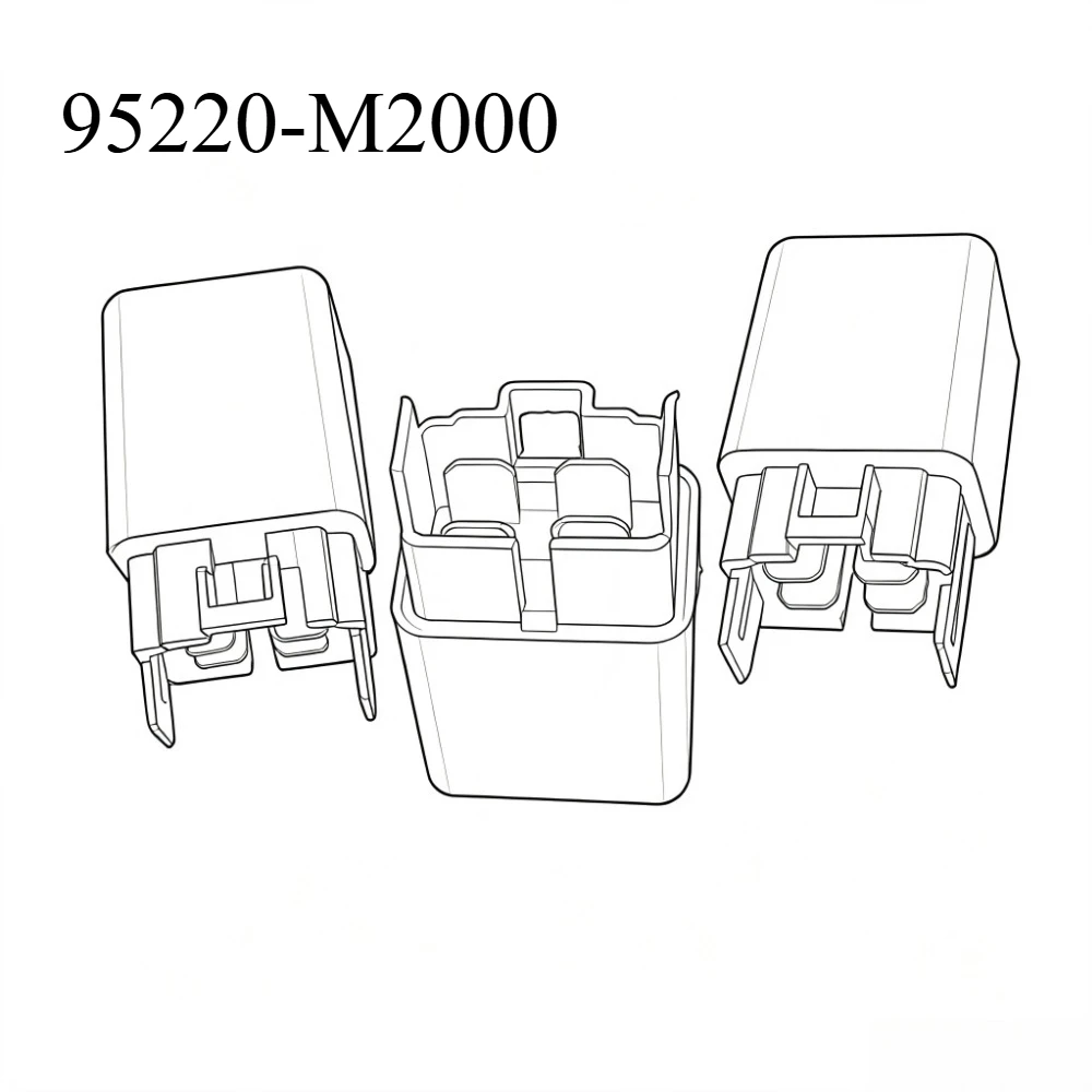 5PCS/Lot Original 95220-M2000 12V 20A 4pin automotive air conditioning relay Headlight relay Fan relay