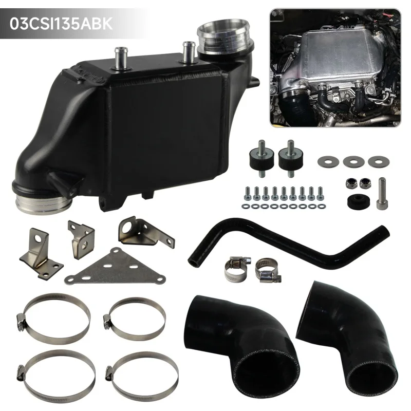 

Upgraded Charge Intercooler Silicone Hose Fitting Kit High Performance Bar & Plate For VW T6.1 2.0 TDI 110KW 2019+ Aluminum