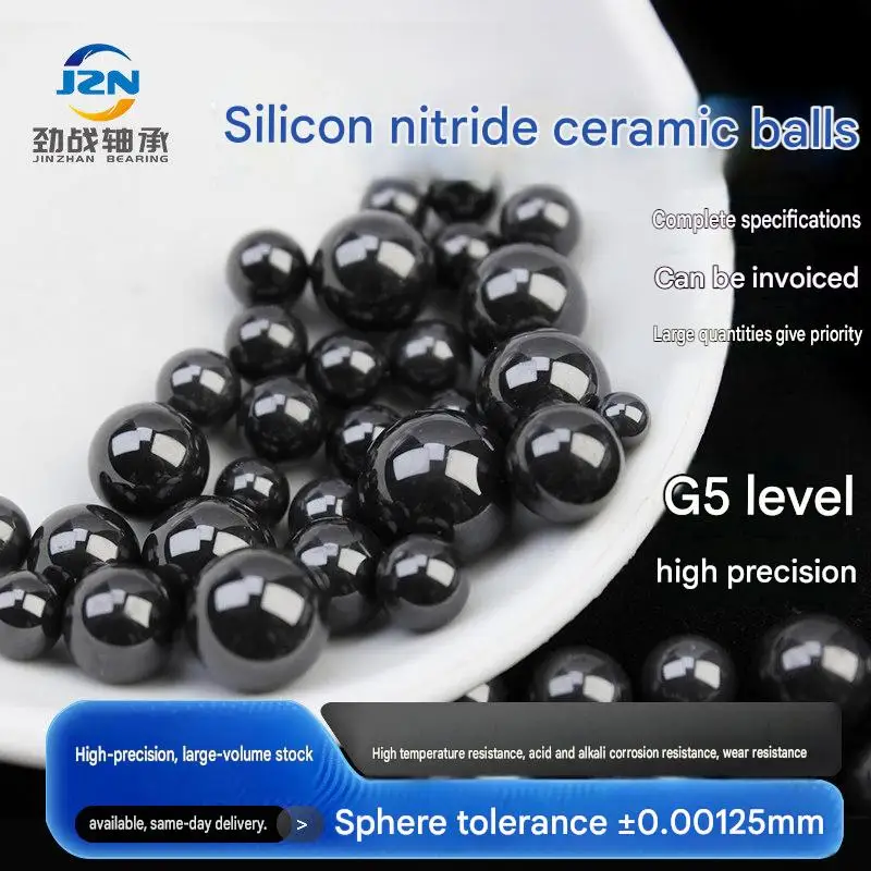 Silicon Nitride Ceramic Ball 0.8-2.778mm Water Pump Bearing High Precision Wear & Corrosion Resistant