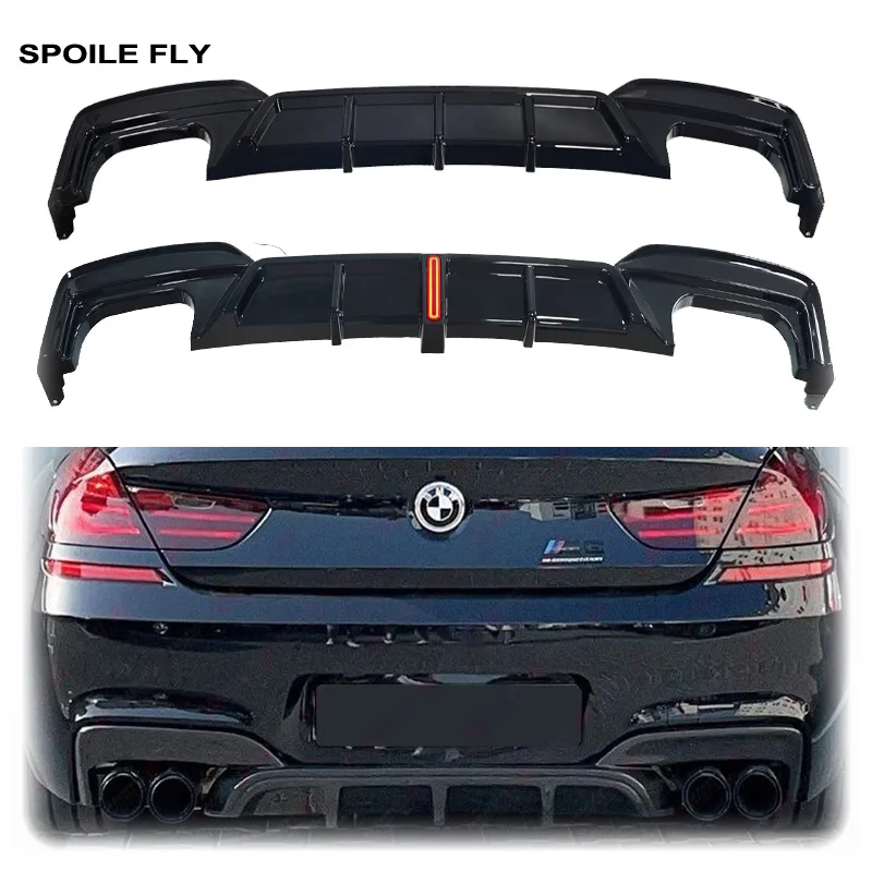 2012 bis 2018 Für BMW F06 F12 F13 6er Serie M Pack M6 640i 650i M Sport MP Ersatz-Heckdiffusor Lip Splitter