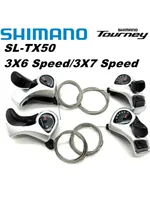 Shimano TX50 Tourney SIS SL-TX50 palanca de cambios de bicicleta 3*6s 3*7s 3v izquierda 6v derecha 7v 18 21 par de velocidades tx50 Cable de engranaje de cambios