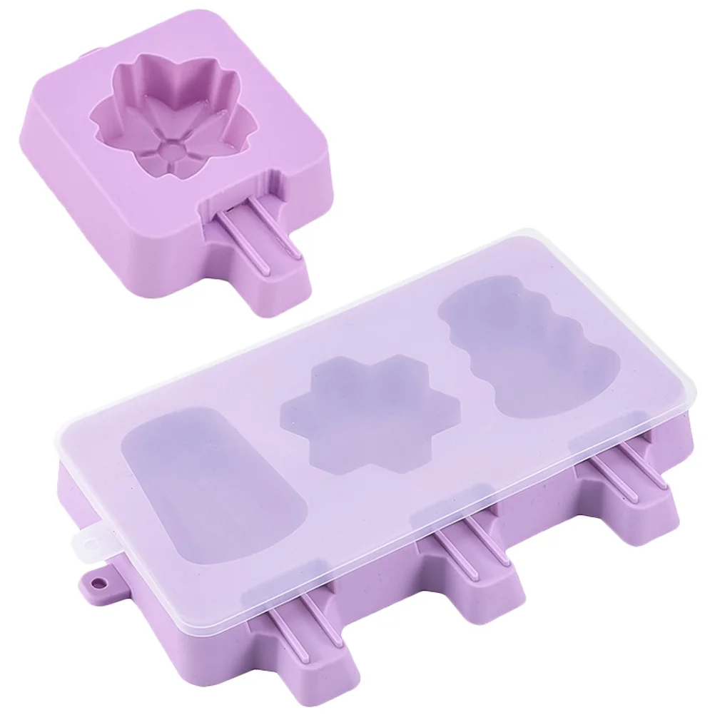 

2Pcs Ice Cream Mold Unique DIY Popsicle Maker Silicone Mold for Juice Yogurt Dessert Popsicle Molds Ice Lolly Maker