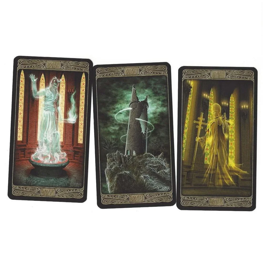 بطاقات Ghost Tarot A 78 Deck English Visions Divination Edition Deck Borad Playing Games