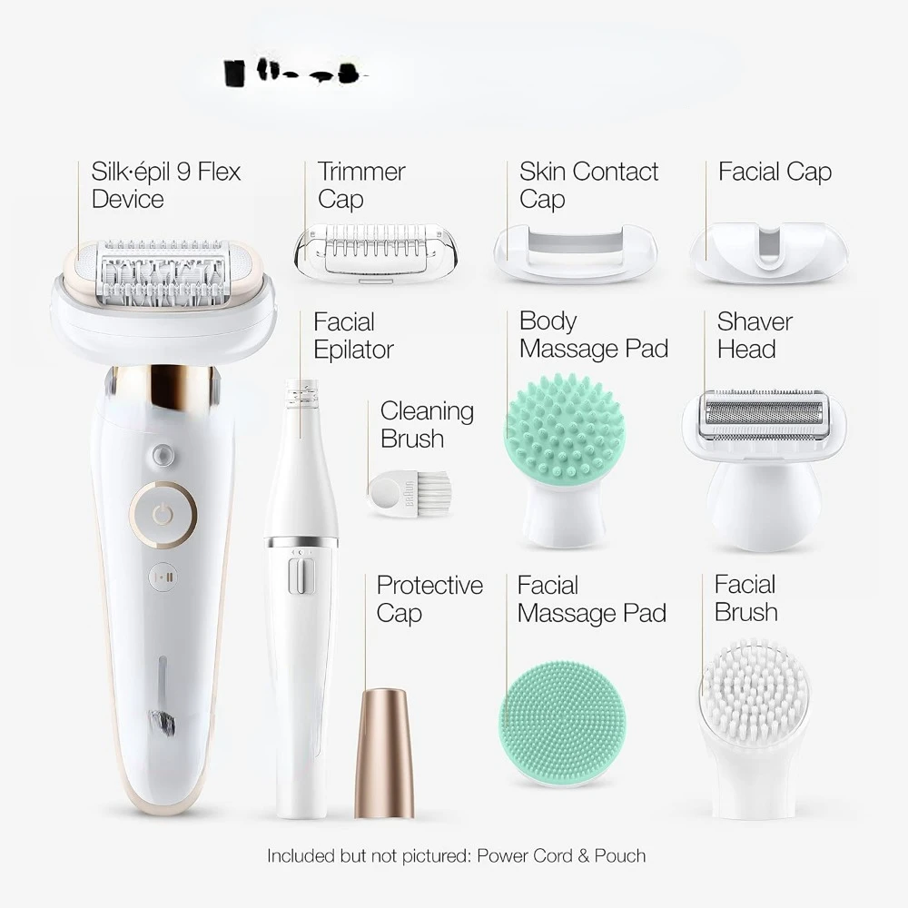 9-300 Beauty Set, Facial Hair Removal for Women, Hair Removal Device, Shaver & Trimmer