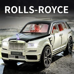 1/32 rolls royce cullinan masory suv liga modelo de carro diecastas veículos brinquedo metal carro modelo coleção som e luz crianças presentes