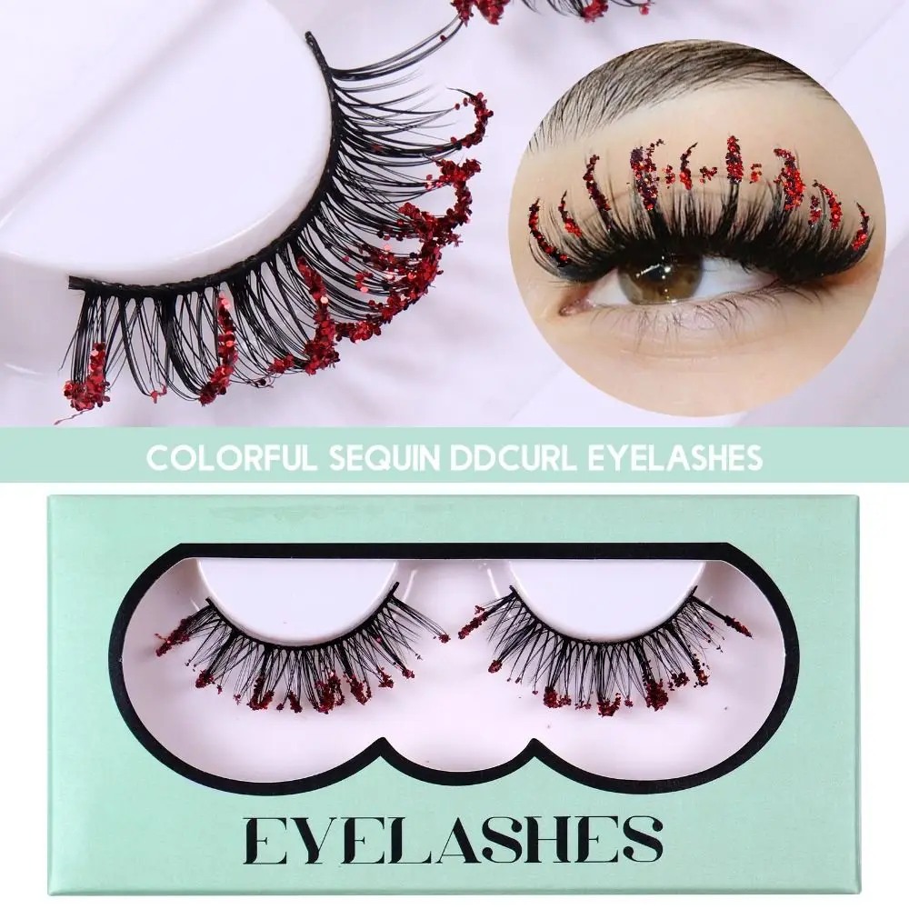 New Eye Lash Extension False Eyelashes Full Volume Thick Faux Mink Hair Eyelashes Wispies Fluffy Handmade Fake Eyelashes Ball