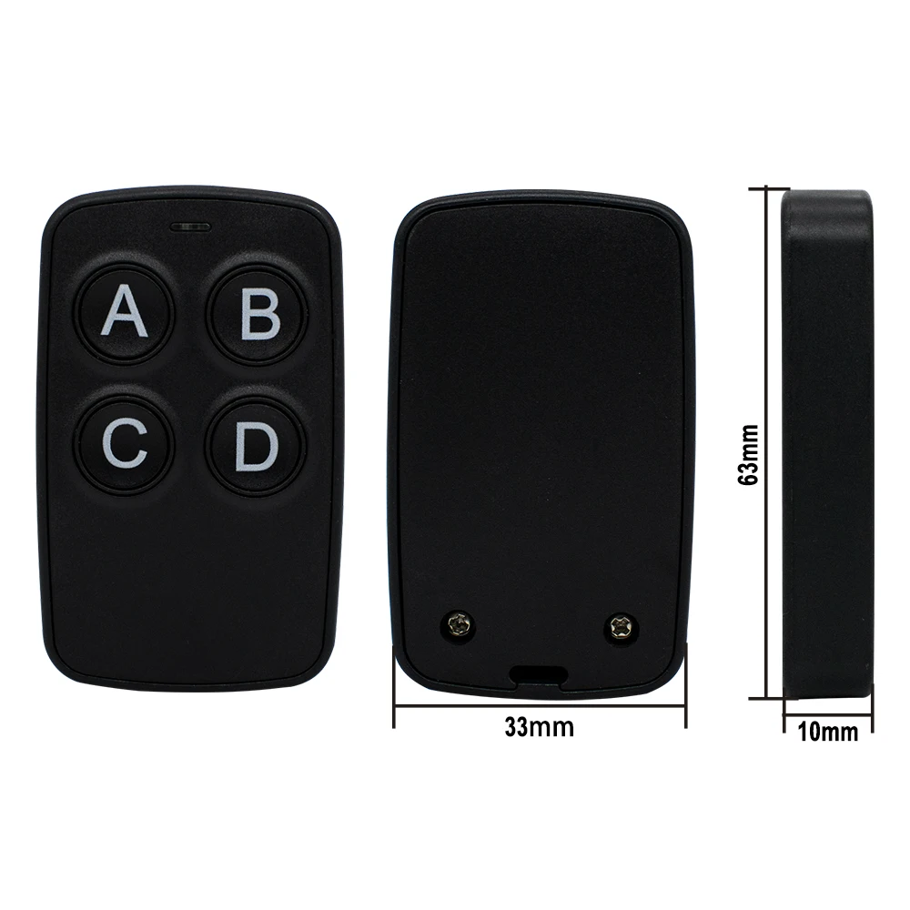Universal Garage Door RF Remote Control Duplicator 280-868MHz 433MHz Code Grabber Clone Gate Key Fob Command Hand Transmiter