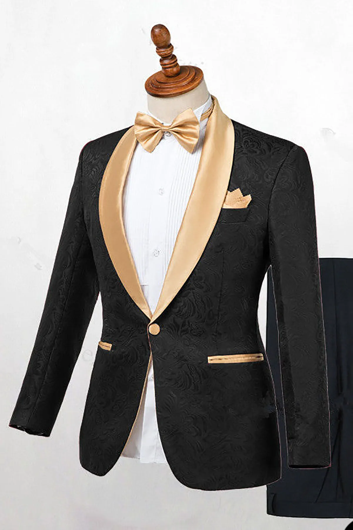 

2022 Classic Mens Suits Fashion Sequins Two-piece Tuxedos Printin Groom Party Suits for Men Jacket High Qualit （Blazers + Pants）