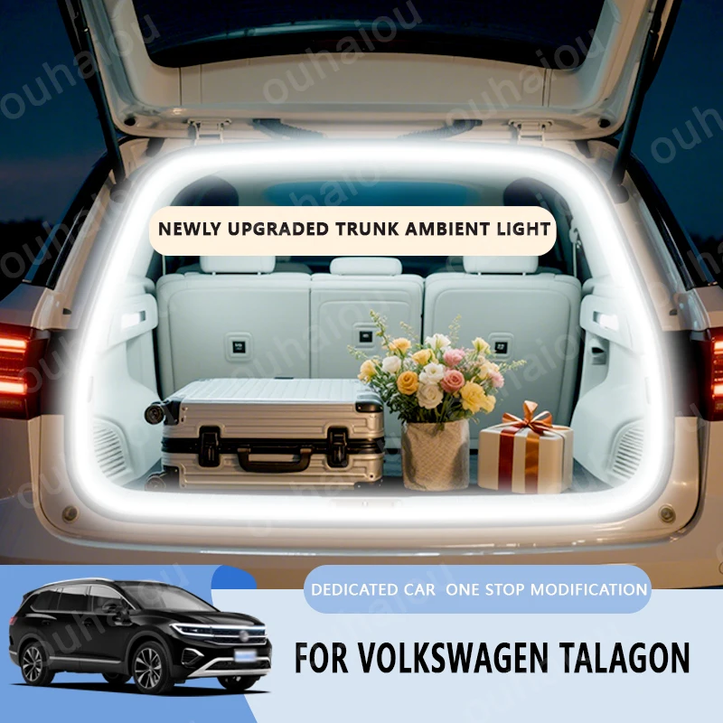 

For Volkswagen Talagon trunk light modification light Atmosphere lights White warm white Rear Trunk LED Light Bar
