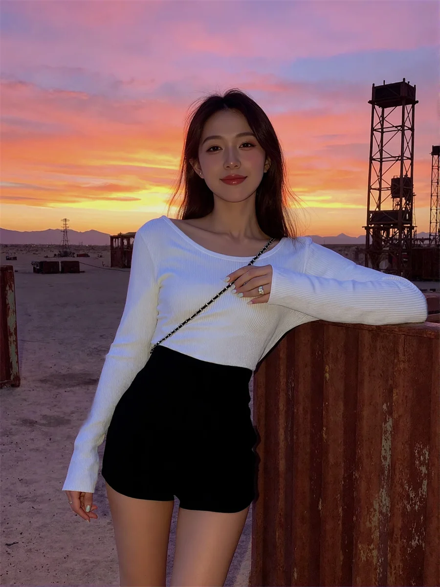 

Сексуальные свободные шорты с высокой талией, элегантная женская одежда, зимняя мягкая вечерняя одежда для бойфренда, женская антихолодная теплая уютная одежда