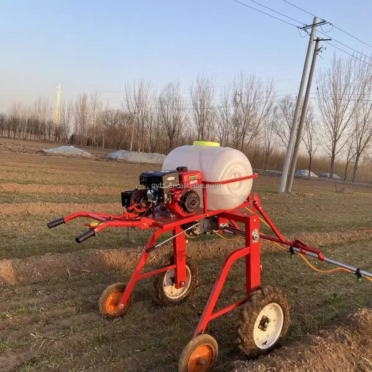 

Portable Hand Agricultural Sprayer Fruit Farm Water Misting Pesticide Vineyard Walking Boom Spray Machine Fogger Trolley