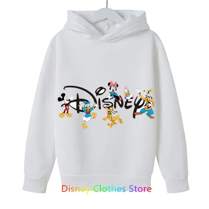 Summer Fashion Cotton Children's Cartoon T-shirt Round Neck Short Sleeve Disney Anime Mickey Mouse Clubhouse Print Pattern