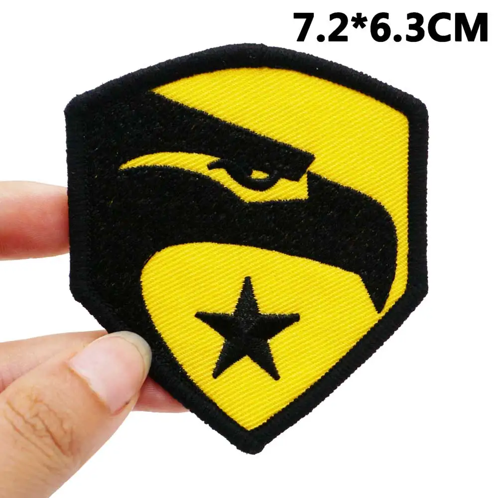 G.I. Joe eagle unifrom logo Embroidered Patches Applique Sewing Label punk biker Band Rock Clothes Badges with hook backing