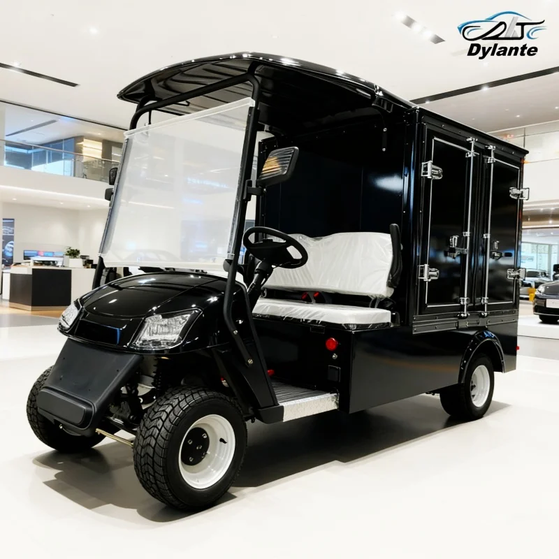 

Оптовая продажа, новая складная грузовая тележка для взрослых, 48/60/72 В, электрическая тележка для гольфа с свинцово-кислотной батареей и задним грузовым ящиком