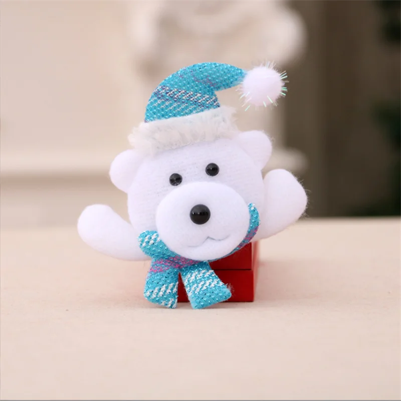 Christmas decoration items, luminous brooch, chest badge, elderly snowman, bear, Christmas gift image 5