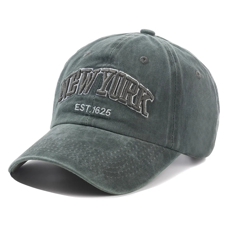 2025 New York Washed Cotton Cap For Men Women Gorras Snapback Caps Baseball Caps Sun protection Casquette Dad Hat Outdoors Cap image 2