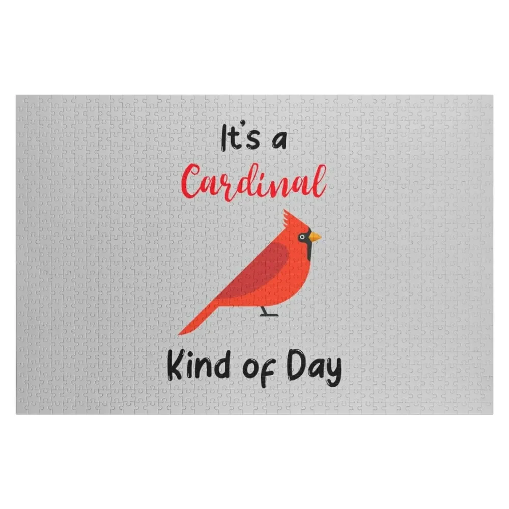 It's A Cardinal Kind Of Day Jigsaw Puzzle Custom Gifts Personalised Toys Puzzle