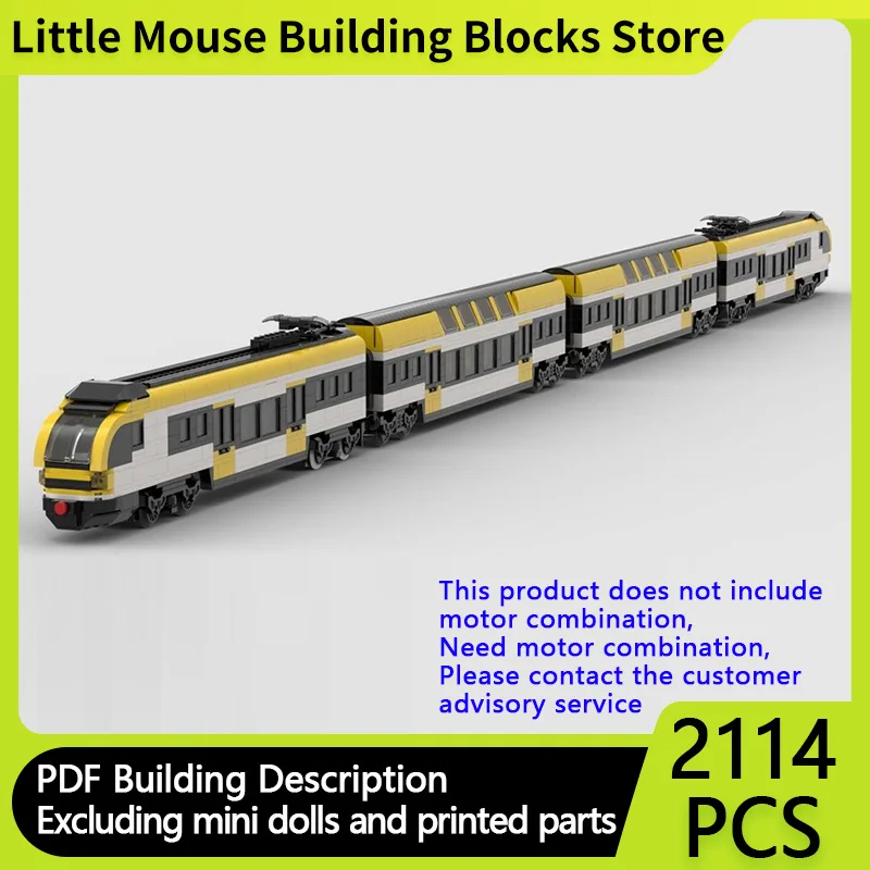 

City Car Model MOC Building Bricks Regional Passenger Train Modular Technology Children Holiday Gifts Assemble Toys Suit