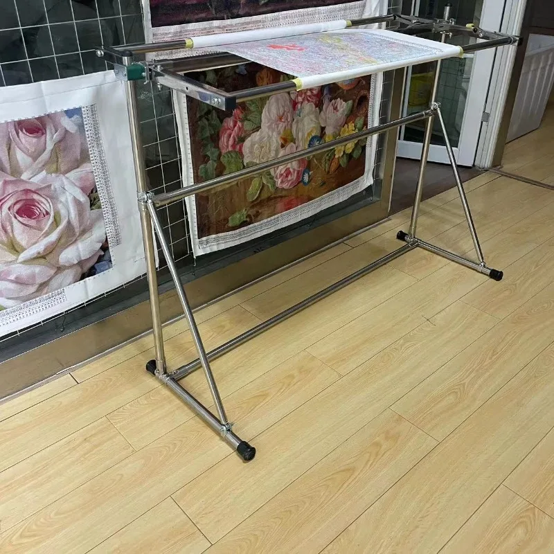 

1.5m two-way ratchet embroidery rack Cross stitch new embroidery frame tool extra thick large adjustable