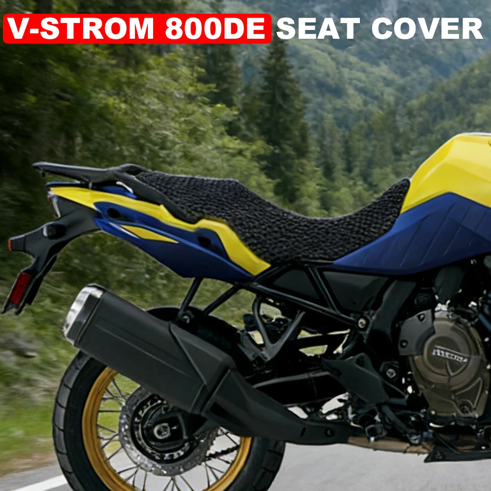 

For Suzuki V Strom 800 DE RE V-Strom 800DE 3D Air Flow Non-slip Cushion Nylon Mesh Fabric Breathable Cooling Seat cover