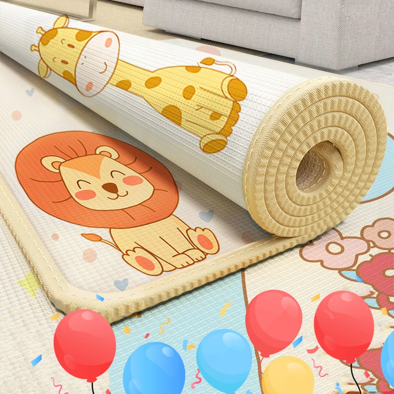 1Cm Non-toxic 200x180cm EPE Baby Activity Gym Baby Crawling Play Mats Folding Carpet Baby Game Mat for Children's Safety Mat Rug