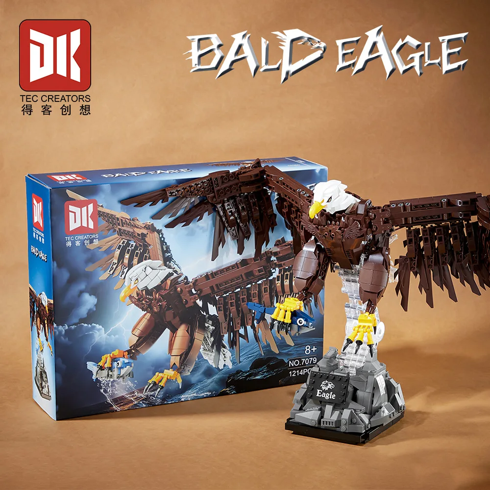 

1214 шт. MOC творческий орел охота строительные блоки модель животные кирпичи сборка DIY игрушки для детей подарочный набор на день рождения