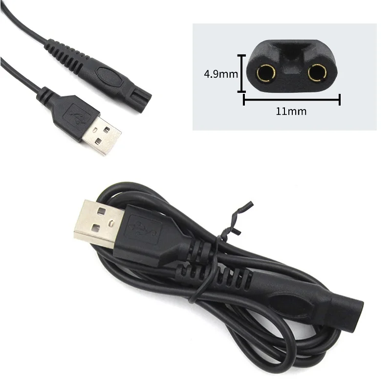 USB Charging Plug Cable Adapter Electric Shaver USB Charging Cable Power Cord Charger Electric Adapter Plug Charging