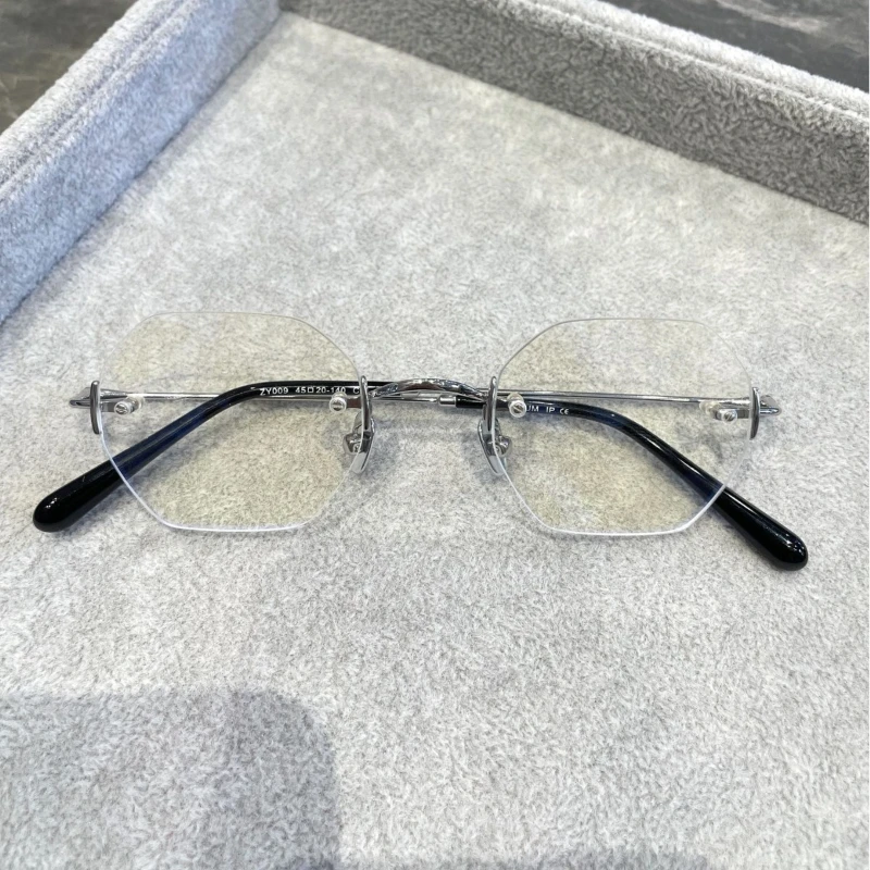 Titanium Eyeglass Frames Rimless Glasses Men Women Eyewear Myopia Prescription glasses