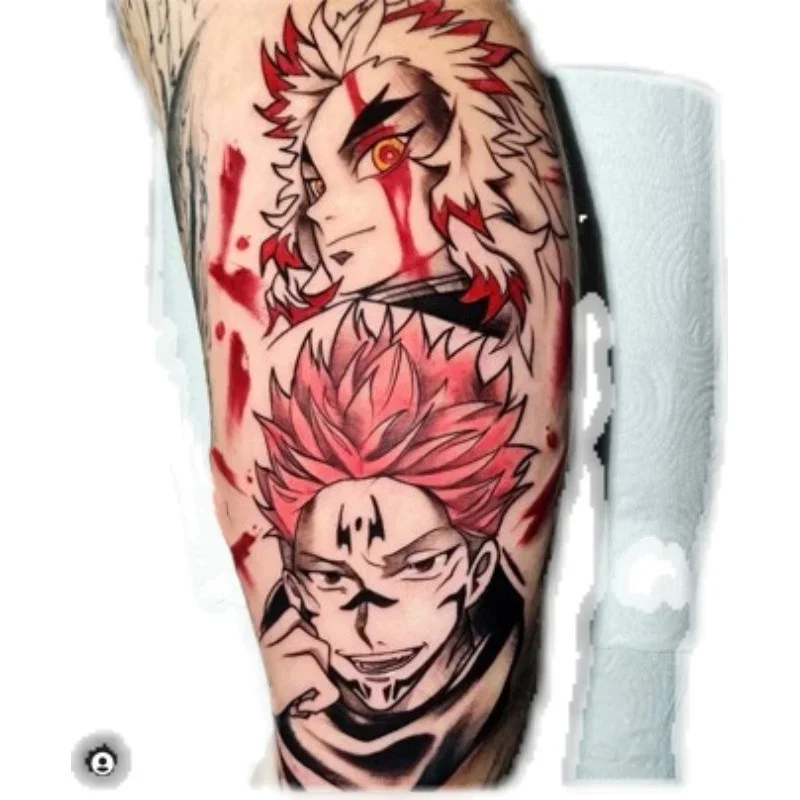 

Anime Jujutsu Kaisen Temporary Tattoos Cartoon Waterproof Fake Tatto Arm Leg Neck Cartoon Tatoo Body Sticker