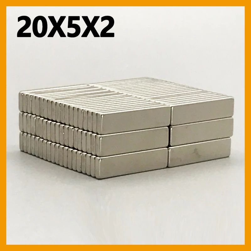 

10-1000 шт. 20x5x2 мм магнит квадратный блок форма для доски ремесло кухня холодильник офисный холодильник 20*5*2 мм аксессуар