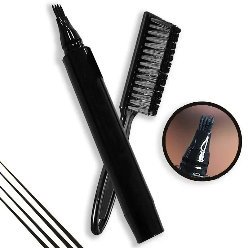 Semi-permanent Beard Pen Repair Shape Men's Beard Comb Care Kit Shaping Tools