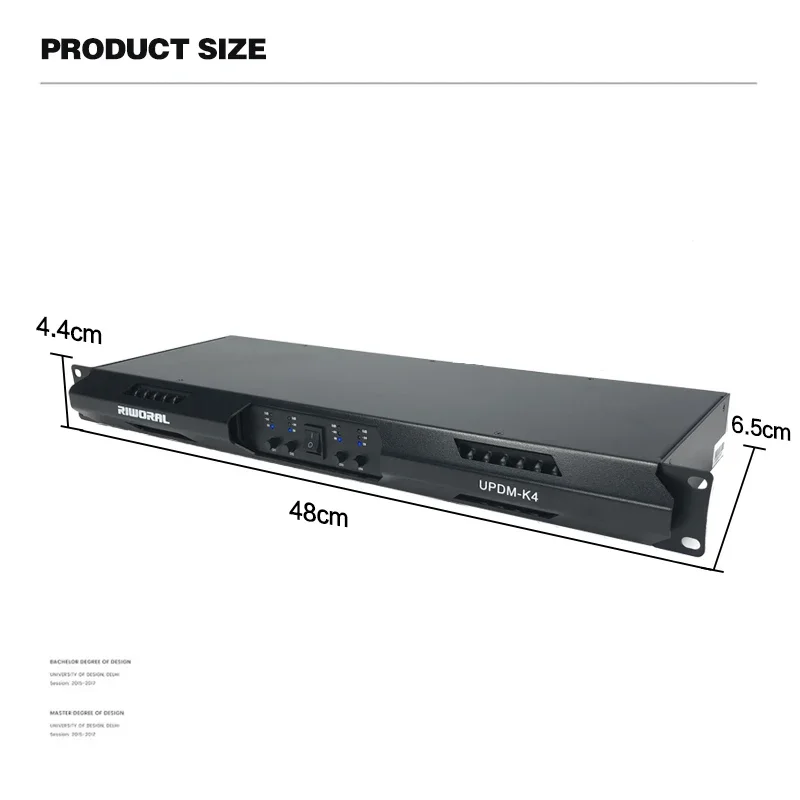 K4 Amplificador de Potência Digital Profissional, 4 Canais, 2000WX4, Tecnologia UPDM, 1U Rack Mount, mais recente geração