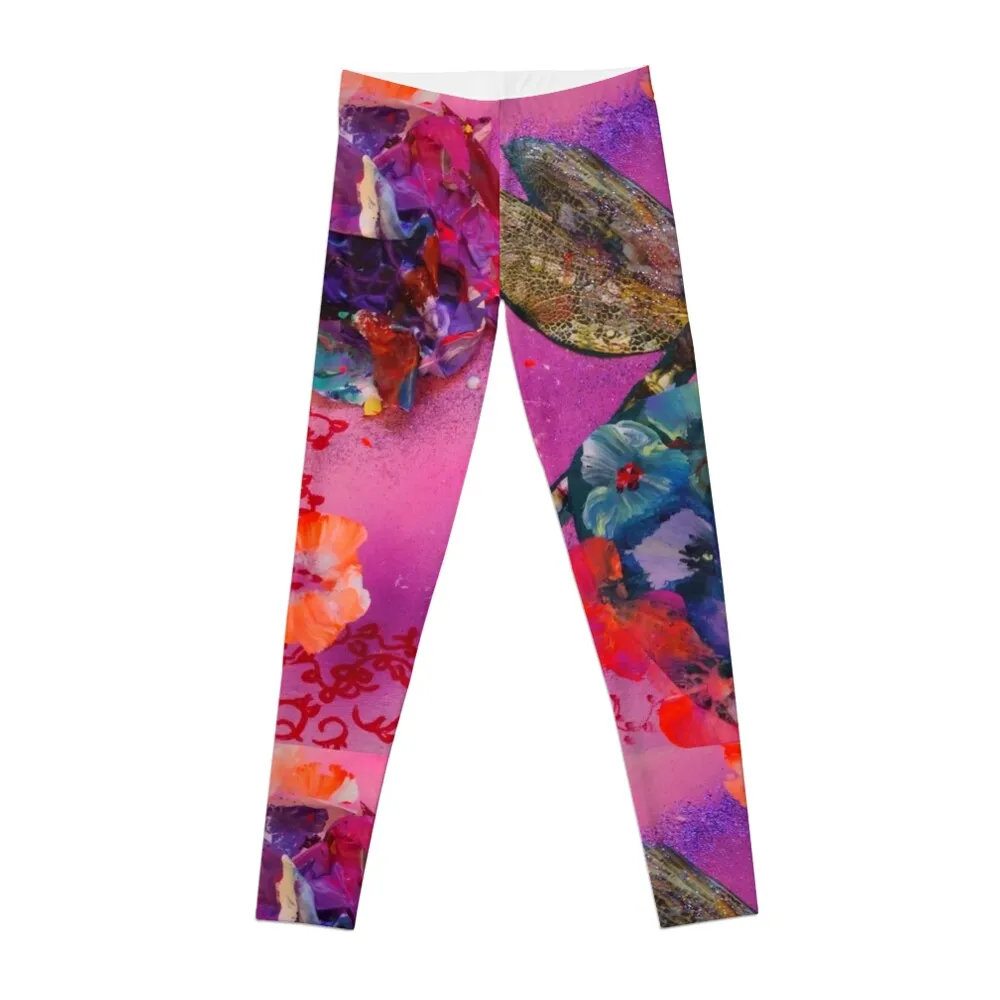 

dragonflies and Blossoms Leggings Sweatpants Sports pants for Womens Leggings