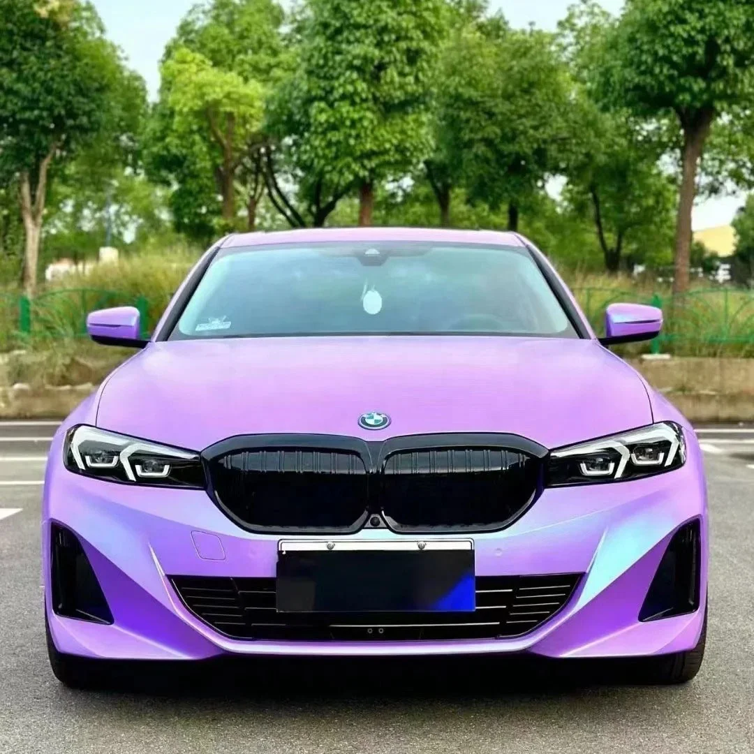 وصول جديد الترا ماتي Jacaranda السيارات التفاف الفينيل فيلم تغيير لون PPF بواسطة مادة الحيوانات الأليفة المضادة للخدش الهواء الإصدار غطاء الجسم