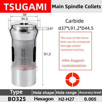 Hexagon BO325 Tsugami 3827E 28.001 TD32S  Headstock Collet  Swiss type lathe chuck high precision carbide  Guide bush