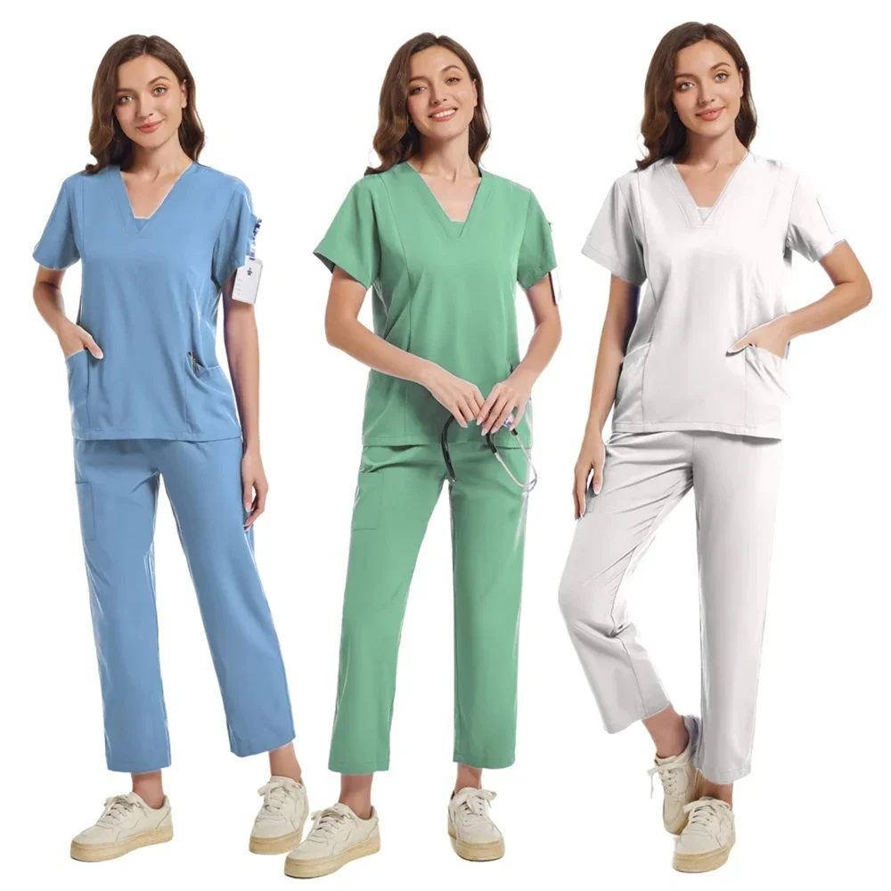 

Surgical Uniforms Woman Nursing Articles Scrubs Medical Uniforms Women Dentist Medical Clothes Joggers Scrub Sets for Hospital