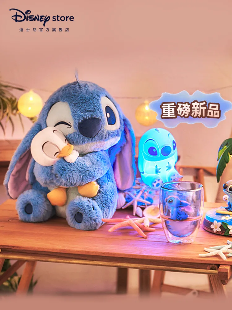 Disney Limited Stitch Pillow Doll, Limited Plush Doll, Pingente chave, Coleção do presente de aniversário, Graduação, Coleção oficial