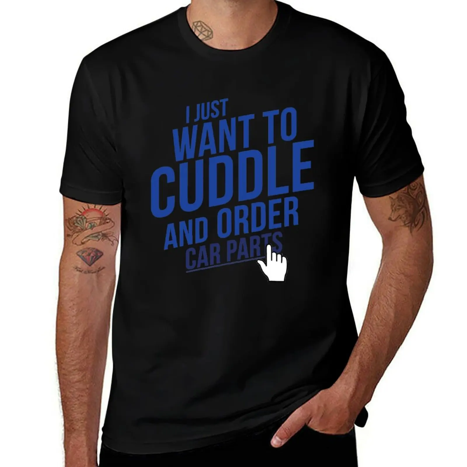 

cuddle and order car parts 2 T-Shirt Casual Soft Cotton Short Sleeve Tee