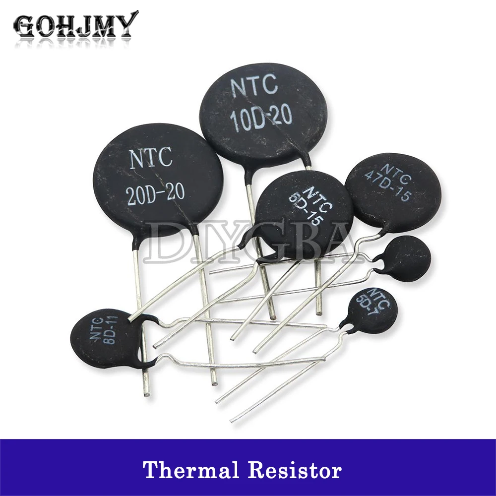 10PCS Thermal Resistor NTC 5D-11 10D-9 10D-11 47D-15 10D-20 10D-13 8D-11 10D-15 5D-15 10D-7 MF11-103 10D-25 8D-20 20D-20 5D-9