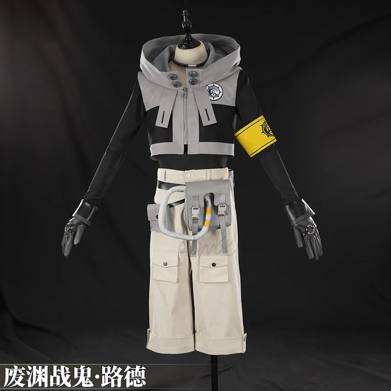 

Gachiakuta Rudo Surebrec Anime Cosplay Costume Uniform Hoodie Gloves Akuta Cleaners Halloween Carnival Party Props For Men