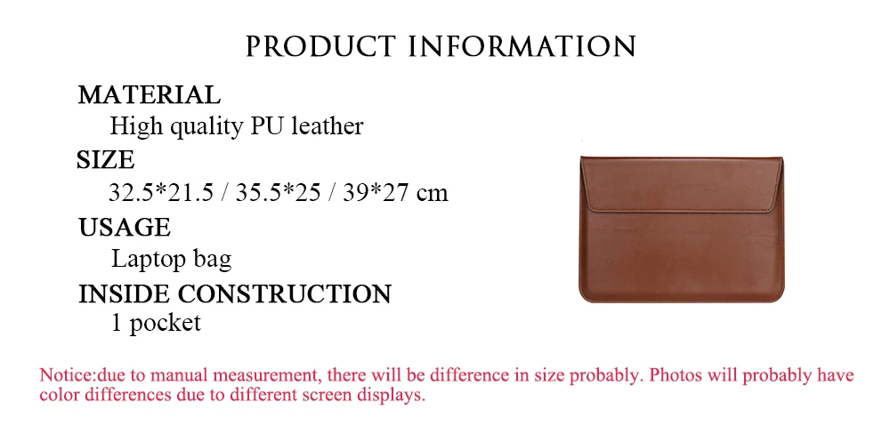 Business Custom Buchstaben Laptoptasche Große Kapazität Gravierte Initialen Laptop Sleeve Luxus Frau Mann Leder Tablet Computer Tasche – Detail 2
