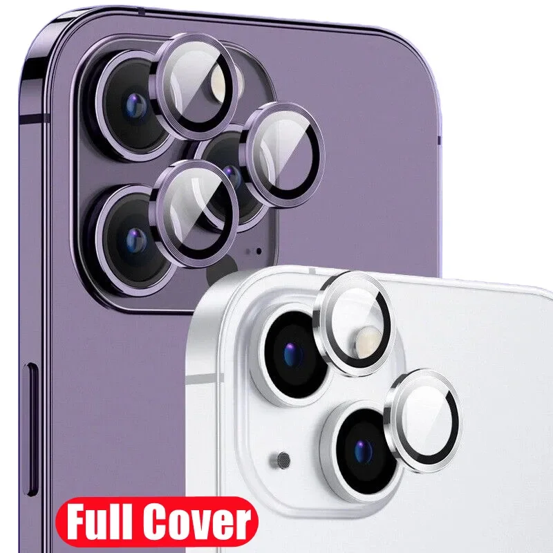 Camera Lens Protector for IPhone 11 12 13 14 Pro Max Metal Ring Protector Lens Glass for IPhone 12 13 Mini 14Plus 14Pro Max