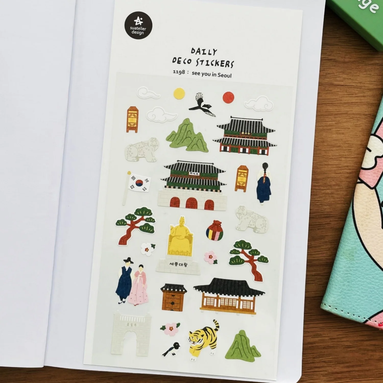 Korean Import Suatelier See You In Seoul Paper Sticker Scrapbook Decoration Stationery DIY Stickers School Office Supply 1198