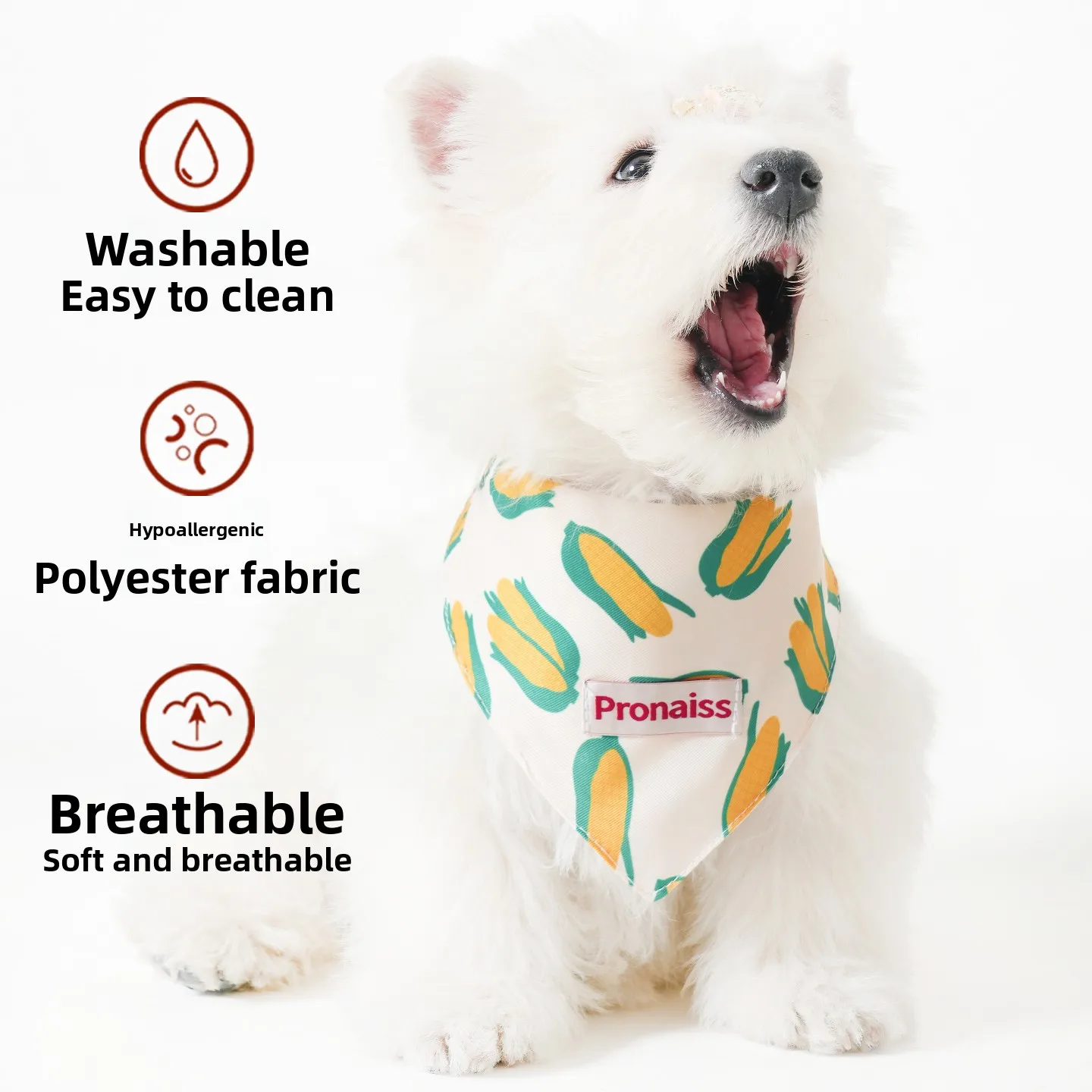 

Pet Dog Saliva Towel e Scarf Breathable Summer Trend for Small Dogs And Kittens Poodle Bichon Papillon Teddy