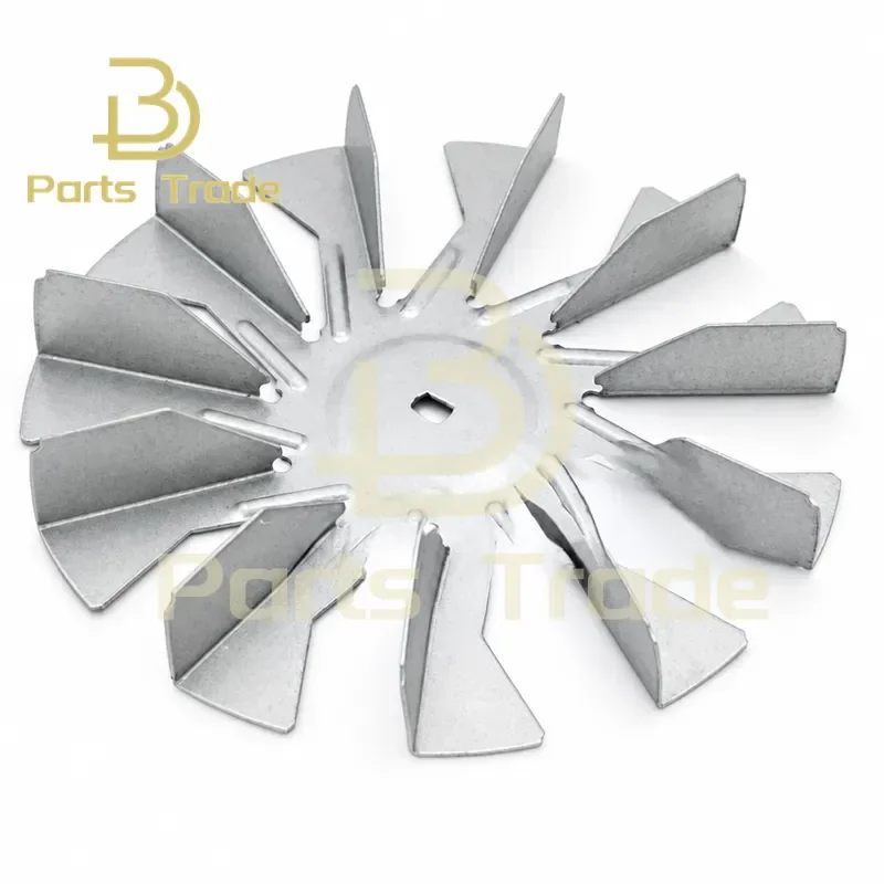 1PC High Temperature Resistance Motor Blade with Galvanized Sheet for Air Fryer Convection Oven Fan Motor Accessories